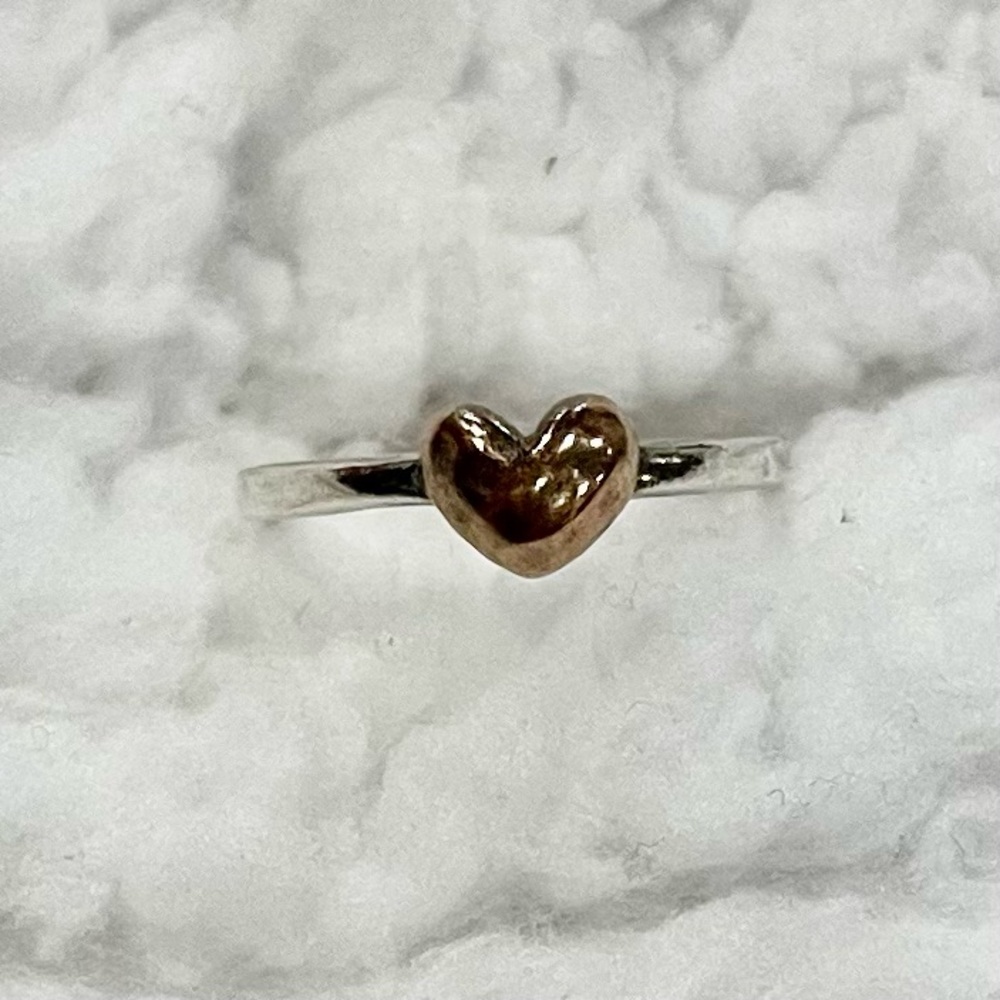Silpada ‘Belle Fleur Heart Stack Ring’ - Size 6
